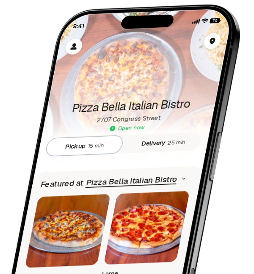 Pizza Bella Italian Bistro app preview